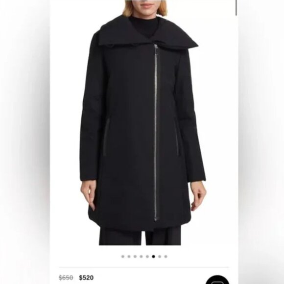 Oversized Derek Lam $650 Down Black Puffer Parka S/P - Picture 3 of 13